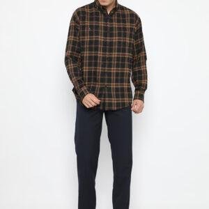 Jobb Yoshimo Kemeja Pria Flannel Lengan Panjang Regular Fit Mustard