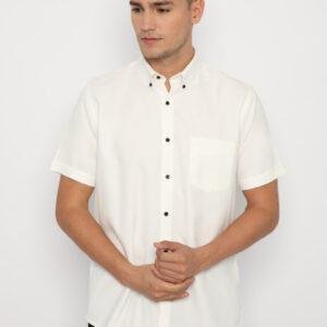 Jobb Ergo Kemeja Pria Lengan Pendek Slim Fit Putih