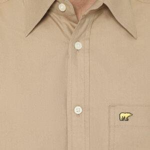 Jack Nicklaus Parma Kemeja Pria Lengan Pendek Regular Fit Khaki