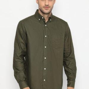 Jack Nicklaus Dorado Kemeja Pria Slim Fit Olive