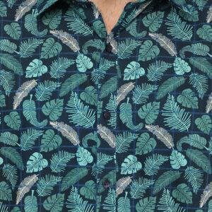 Jobb Lovin Kemeja Pria Lengan Pendek Slim Fit Navy