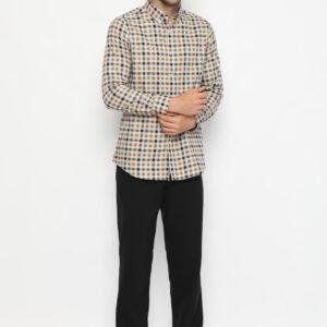 Jobb Miago Kemeja Pria Lengan Panjang Slim Fit Khaki