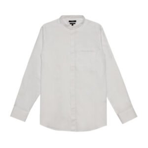 Jobb Kareem Koko Pria Lengan Panjang Slim Fit Putih