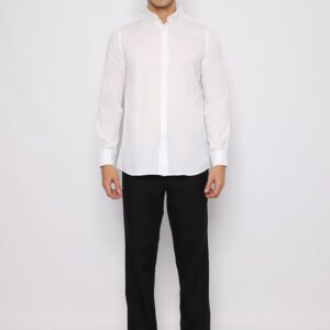 Jobb Steward Kemeja Pria Lengan Panjang Slim Fit Putih