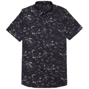 Jobb Renzo Kemeja Pria Lengan Pendek Slim Fit Black