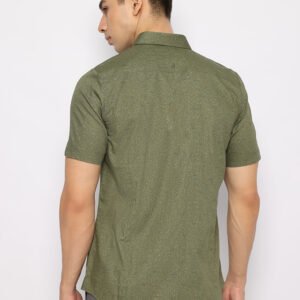 Jobb Benjoz Kemeja Pria Lengan Pendek Slim Fit M.Green