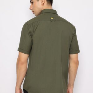 Jack Nicklaus Royal Kemeja Pria Lengan Pendek Slim Fit Olive