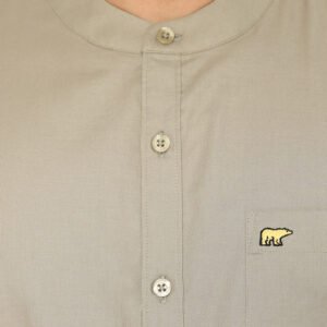 Jack Nicklaus Leonard Kemeja Pria Lengan Panjang Slim Fit Khaki