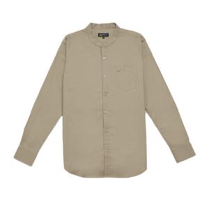 Jack Nicklaus Leonard Kemeja Pria Lengan Panjang Slim Fit Khaki