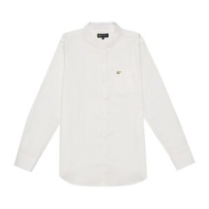 Jack Nicklaus Leonard Kemeja Pria Lengan Panjang Slim Fit Putih