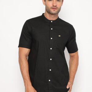 Jack Nicklaus Leon Kemeja Pria Lengan Pendek Slim Fit Black 2023