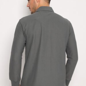 Jack Nicklaus Davidton Polo Shirt Pria Regular Fit Iron Gate