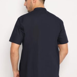 Jobb Haseeb Baju Koko Pria Lengan Pendek Regular Fit Navy