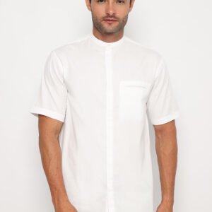 Jobb Eshaan Koko Pria Lengan Pendek Regular Fit Putih
