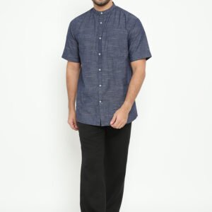 Jobb Barstow Kemeja Pria Lengan Pendek Regular Fit Navy