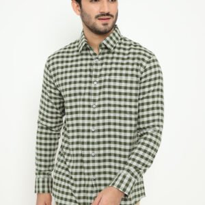 Jobb Mawson Kemeja Pria Lengan Panjang Regular Fit Hijau