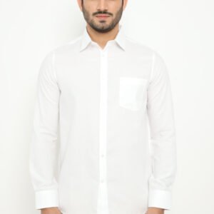 Jobb Delemont  Kemeja Pria Lengan Panjang Slim Fit White