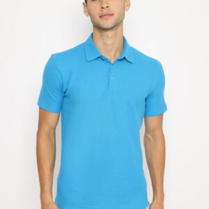 Jobb Montero Polo Shirt Pria Lengan Pendek Slim Fit Medium Blue