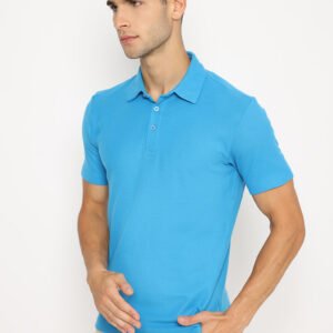 Jobb Montero Polo Shirt Pria Lengan Pendek Slim Fit Medium Blue