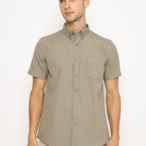 Jobb Kamilo Kemeja Pria Lengan Pendek Slim Fit Olive
