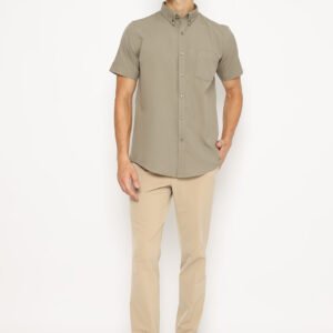 Jobb Kamilo Kemeja Pria Lengan Pendek Slim Fit Olive