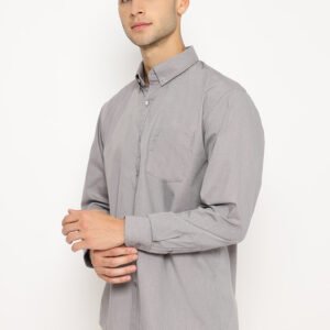 Jobb Noril Kemeja Pria Lengan Panjang Regular Fit Abu-Abu