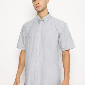 Jobb Hereford Kemeja Pria Lengan Pendek Regular Fit Abu-Abu