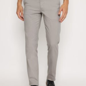 Jobb Vallery Celana Chinos Pria Modern Slim Fit Abu-Abu