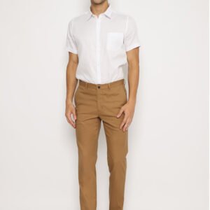 Jobb Vallery Celana Chinos Pria Modern Slim Fit Dark Khaki