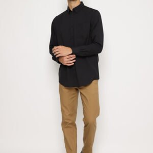 Jobb Hansen Kemeja Pria Lengan Panjang Regular Fit Hitam