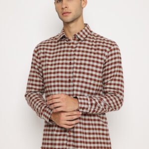 Jobb Walker Kemeja Pria Lengan Panjang Regular Fit Teracotta