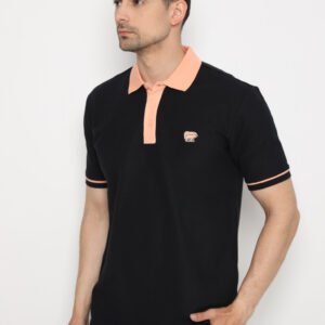 Jack Nicklaus Calibre Polo Shirt Pria Regular Fit Hitam