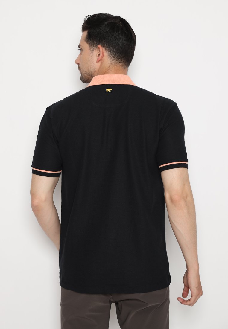 Jack Nicklaus Calibre Polo Shirt Pria Regular Fit Hitam - Image 3