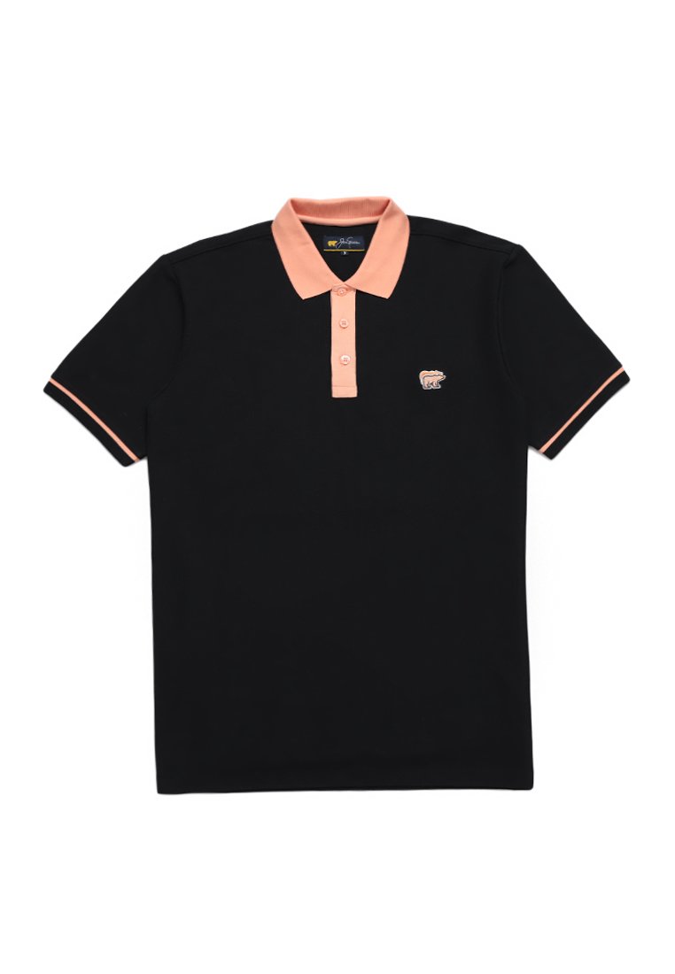 Jack Nicklaus Calibre Polo Shirt Pria Regular Fit Hitam - Image 6
