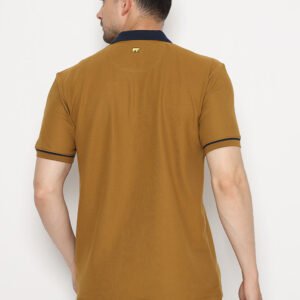 Jack Nicklaus Calibre Polo Shirt Pria Regular Fit Tapenade Brown
