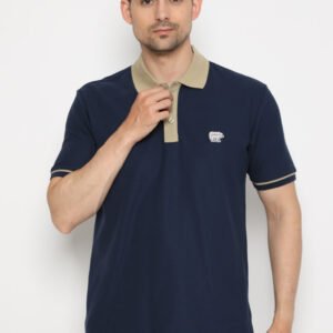 Jack Nicklaus Calibre Polo Shirt Pria Regular Fit Navy