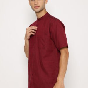 Jobb Mujtaba Koko Pria Lengan Pendek Regular Fit Maroon