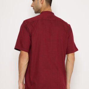 Jobb Mujtaba Koko Pria Lengan Pendek Regular Fit Maroon