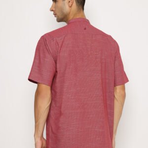 Jobb Barstow Kemeja Pria Lengan Pendek Regular Fit Maroon