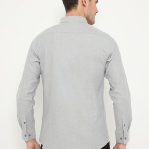 Jobb Everett Kemeja Pria Lengan Panjang Slim Fit Abu-Abu