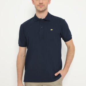 Jack Nicklaus Sherwood Polo Shirt Pria Regular Fit Navy