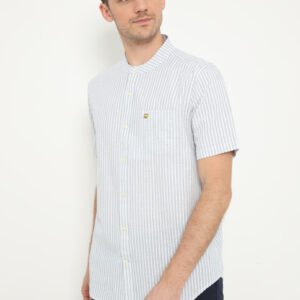 Jack Nicklaus Paradise Kemeja Pria Lengan Pendek Slim Fit Navy