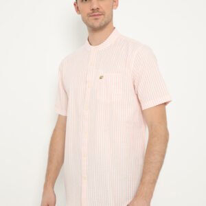 Jack Nicklaus Paradise Kemeja Pria Lengan Pendek Slim Fit Peach