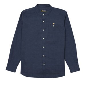 Jack Nicklaus Eldorado Kemeja Pria Lengan Panjang Slim Fit Navy