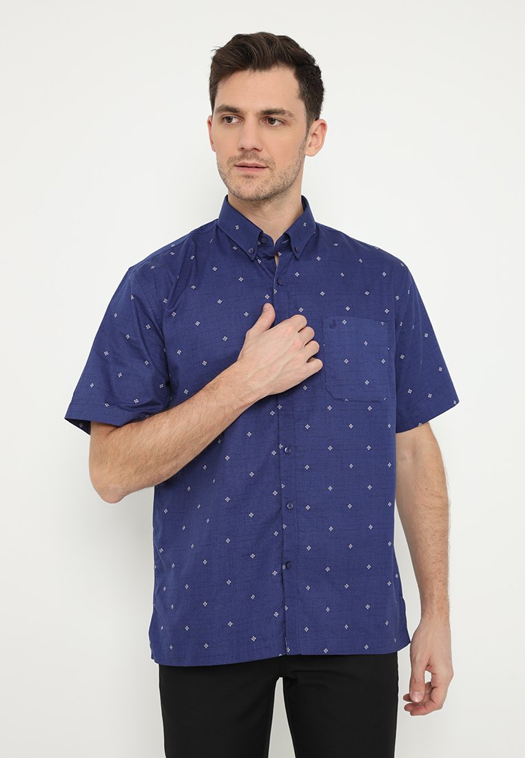 Jobb Axel Kemeja Pria Lengan Pendek Regular Fit Navy