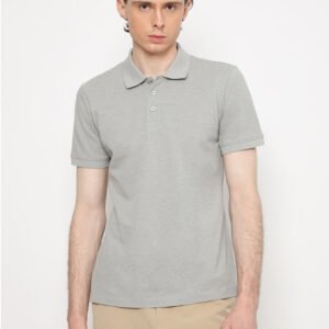 Jobb Sanders Polo Shirt Pria Lengan Pendek Slim Fit Light Grey