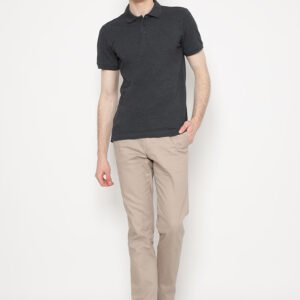 Jobb Sanders Polo Shirt Pria Lengan Pendek Slim Fit Dark Grey