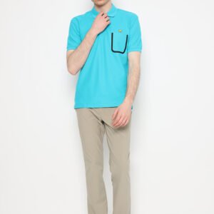 Jack Nicklaus Palm Island Polo Shirt Pria Regular Fit Blue Bird