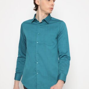 Jobb Newham Kemeja Pria Lengan Panjang Slim Fit Tosca