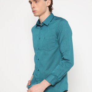 Jobb Newham Kemeja Pria Lengan Panjang Slim Fit Tosca